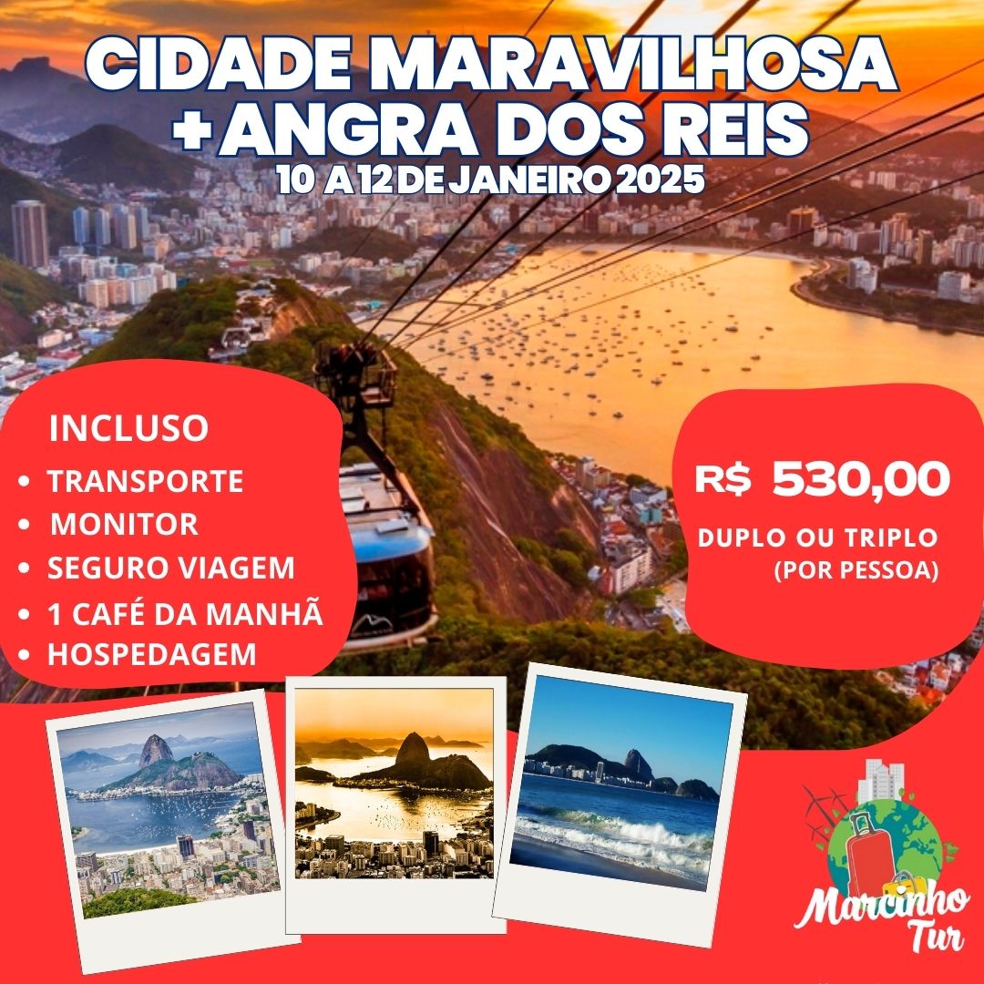 CIDADE MARAVILHOSA RJ + ANGRA DOS REIS